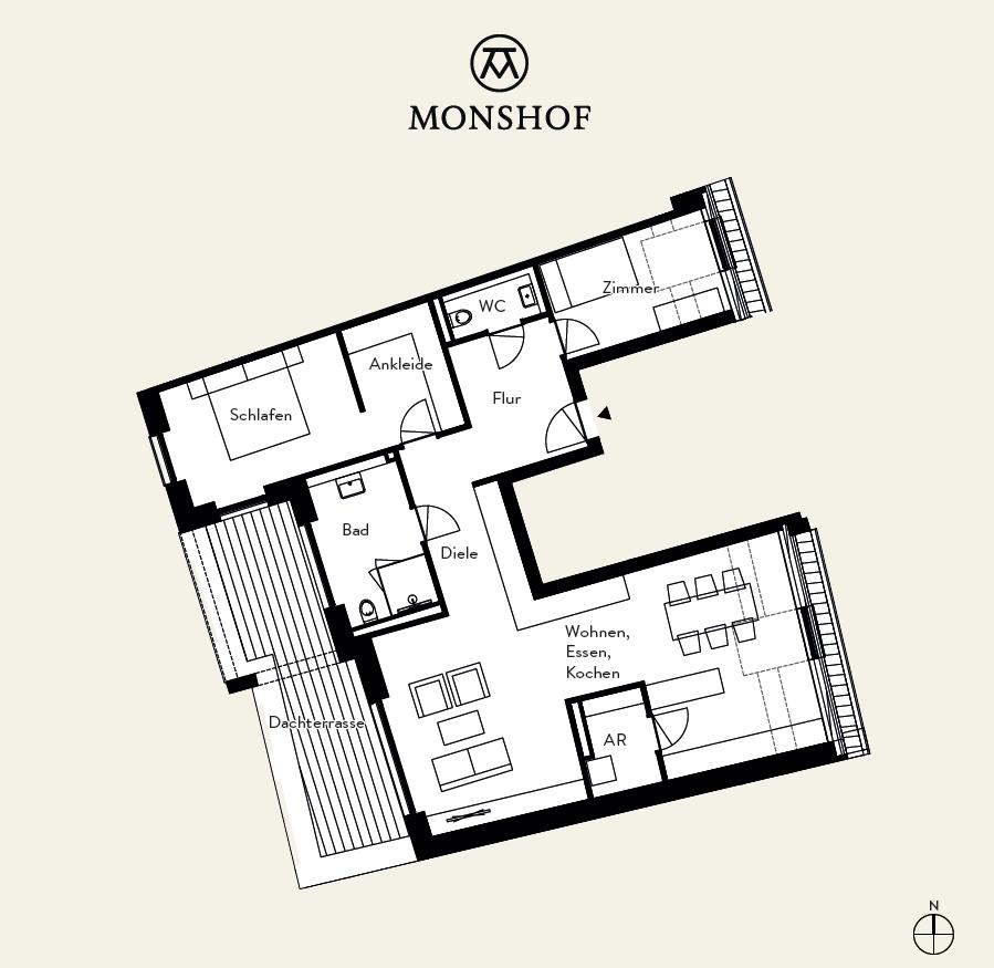 Monshof Grundriss whg. 43