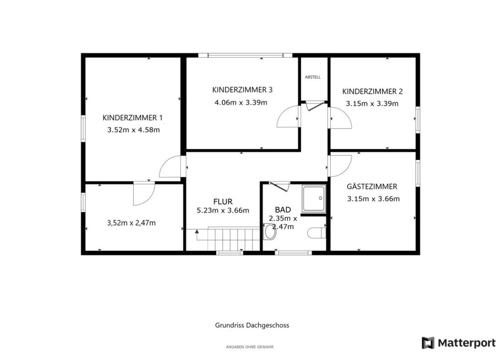 Grundriss Dachgeschoss