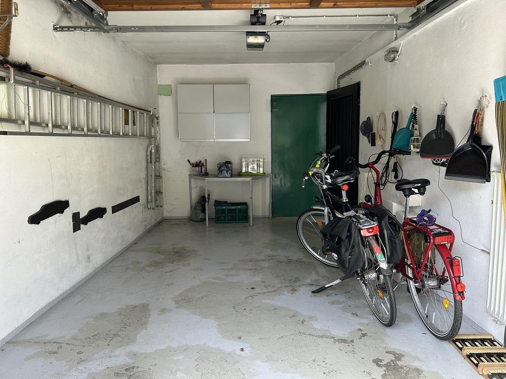 Blick in die Garage