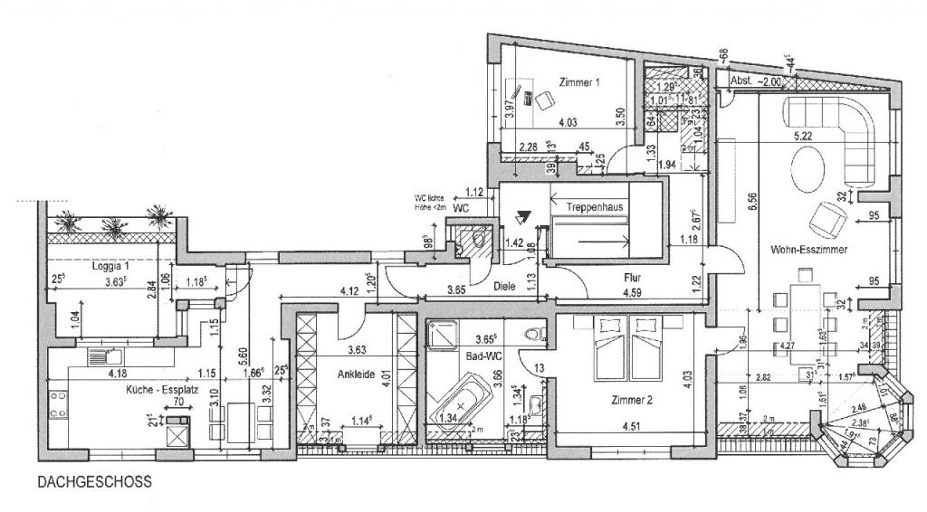 Grundriss Dachgeschoss