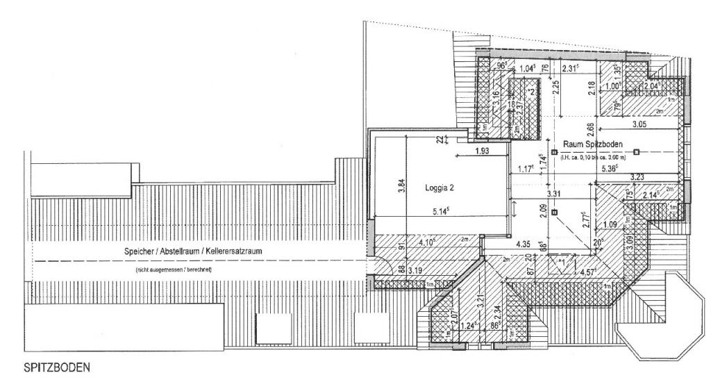 Grundriss Spitzboden