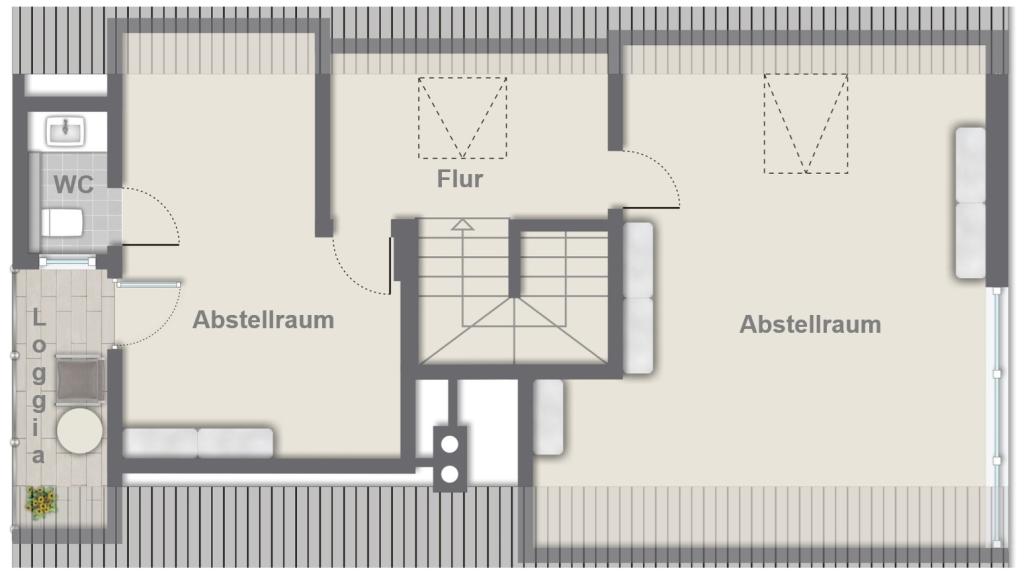 Grundriss Spitzboden
