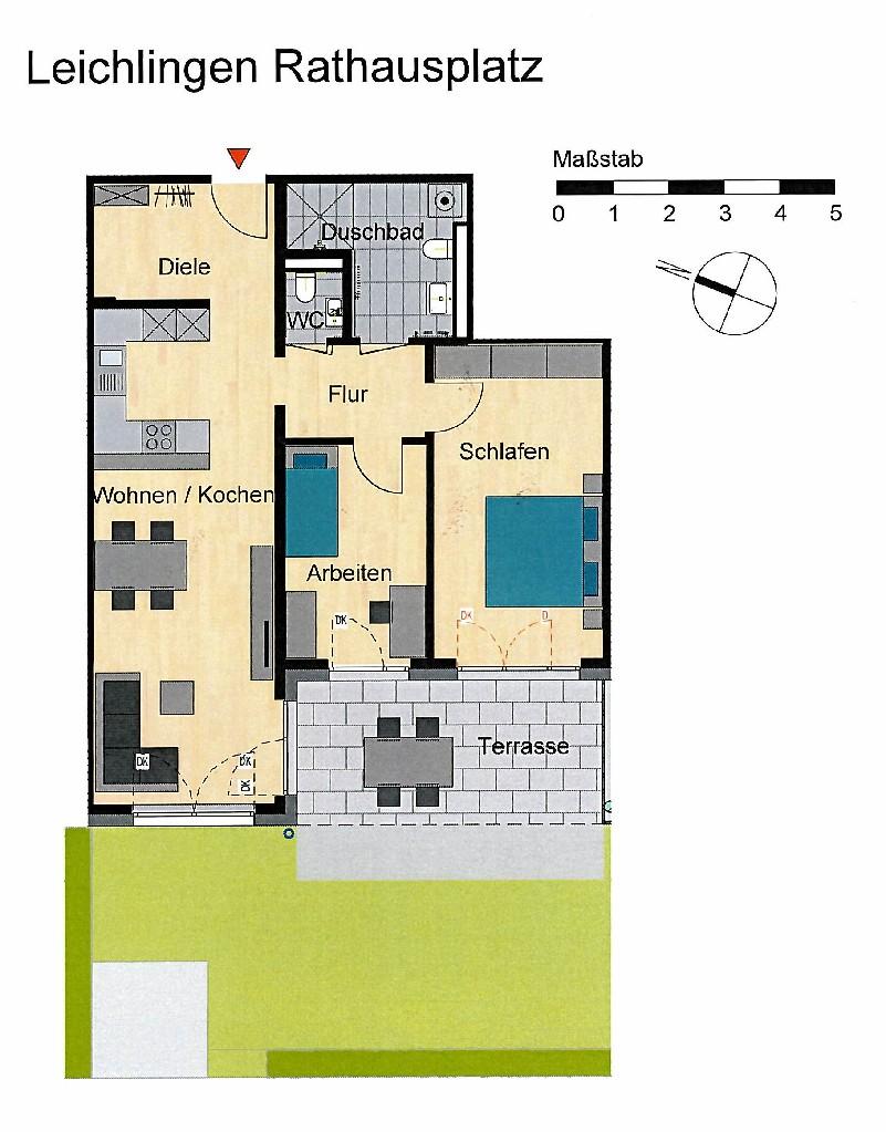 Neubau/Erstbezug: Moderne 3-Zimmer-Erdgeschoss-Wohnung in zentraler Lage direkt an der Wupper - Photo 5