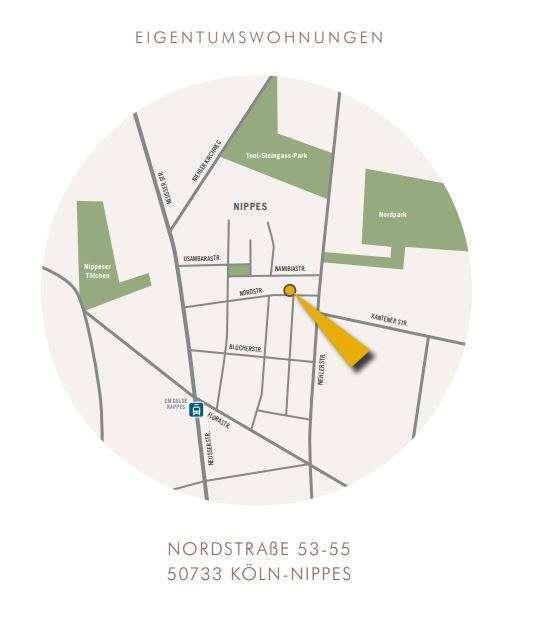 Nippes - Lageplan