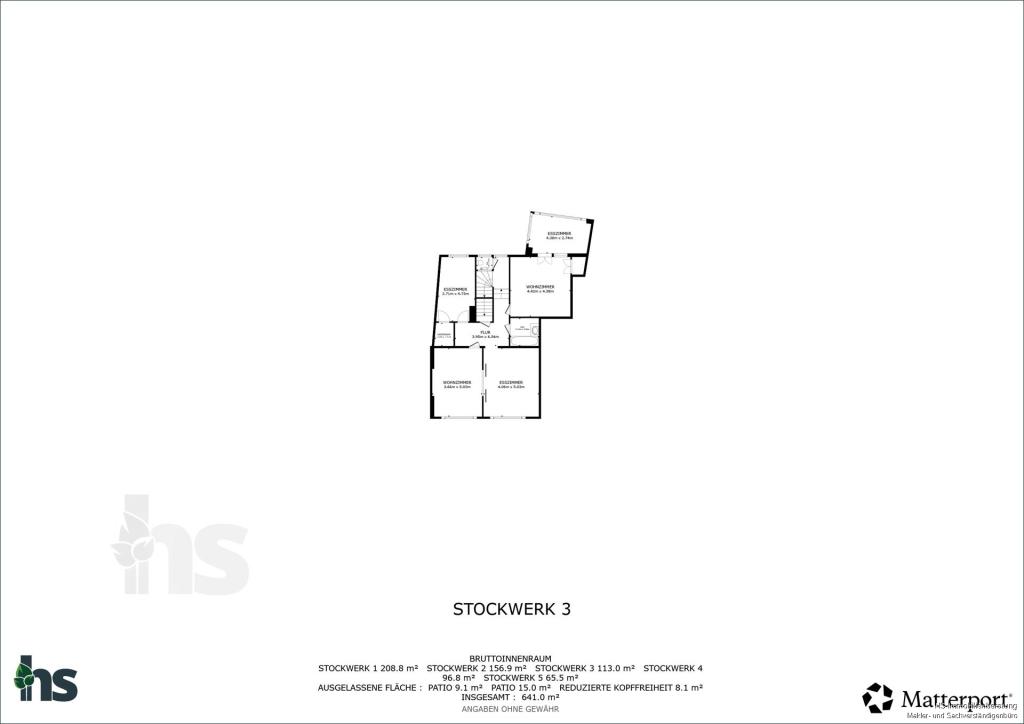 Grundriss - 1. Obergeschoss