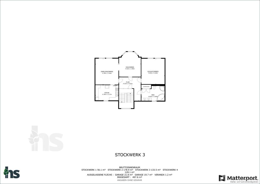Grundriss - 1. Obergeschoss