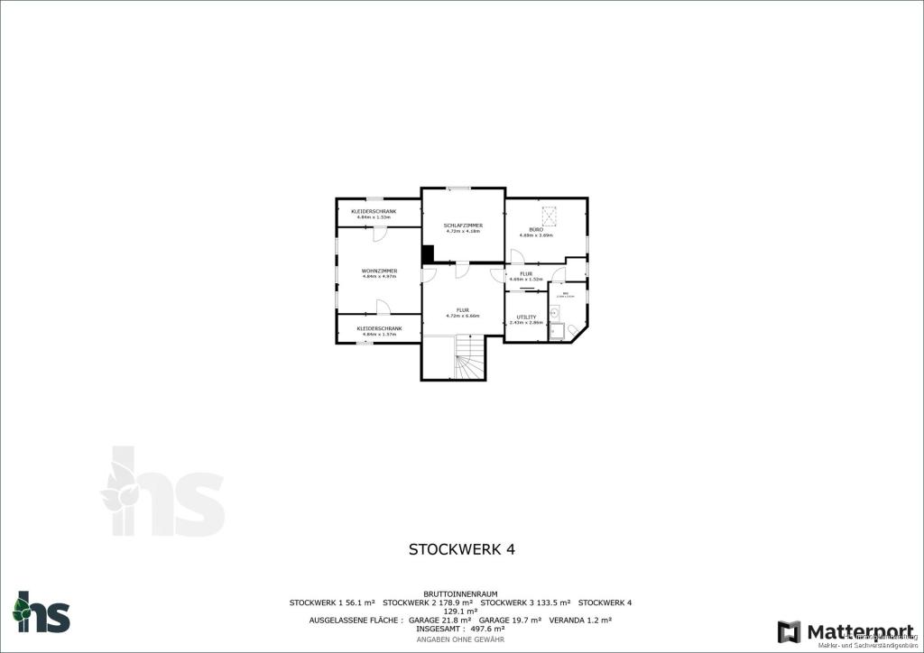 Grundriss - 2. Obergeschoss