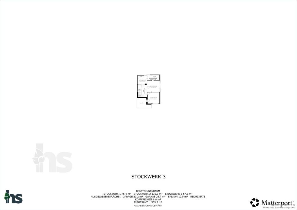 Grundriss - 1. Obergeschoss