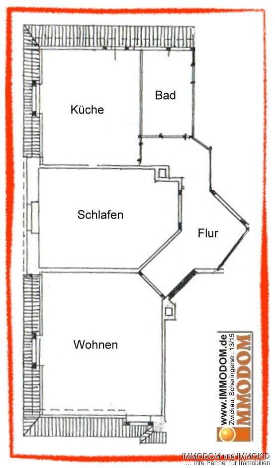 2-Zimmer-Dachgeschoss-Wohnung in Zwickau-Marienthal zu vermieten! - Photo 4