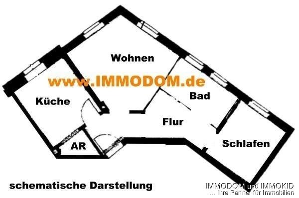 2-Zimmer-Wohnung inklusive EINBAUKÜCHE in der Nähe des Schlobigparks zu vermieten! - Foto 2