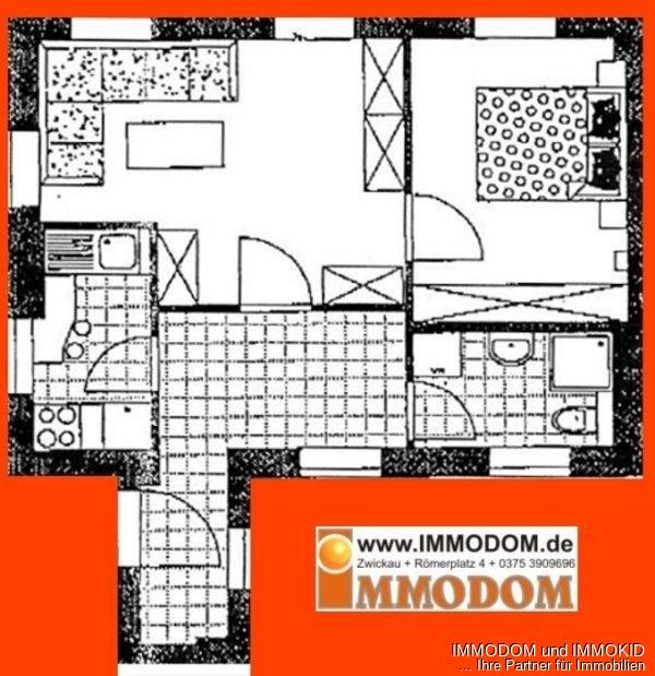 2-Zimmer-Wohnung im Herzen Zwickaus, toll, klein und gemütlich, zu vermieten! - Foto 4