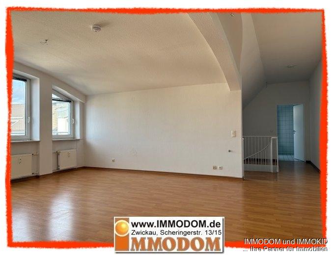 Appartement in Zwickau mit BALKON, EINBAUKÜCHE und Personenaufzug im Dachgeschoss zu vermieten! - Photo 1