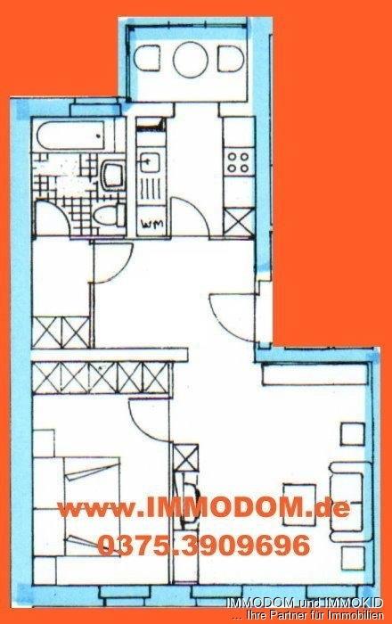2-Zimmer-Wohnung mit Einbauküche in ruhiger Grünlage der Zwickauer Nordvorstadt zu vermieten! - Foto 3