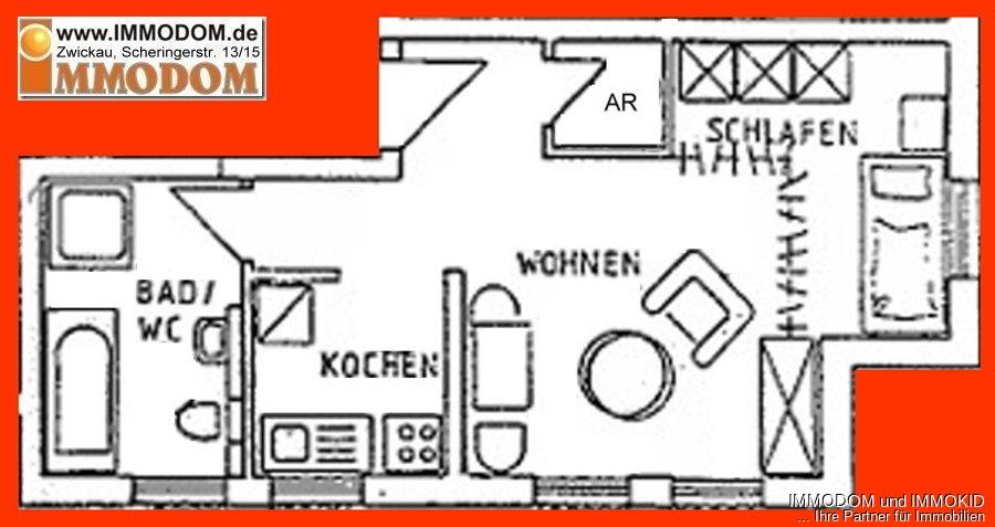 Singlewohnung, neu renoviert und klein aber sehr gemütlich, in Aue/Erzgebirge zu vermieten! - Foto 4