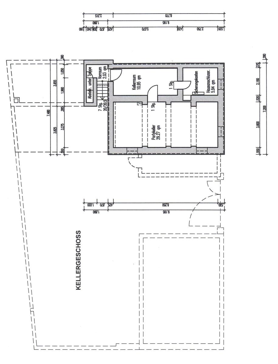 Grundriss Kellergeschoss
