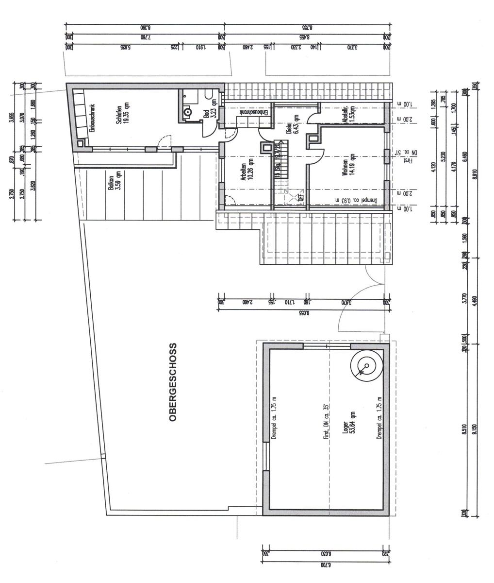 Grundriss Obergeschoss