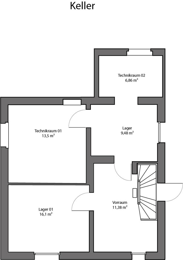 Grundriss Keller