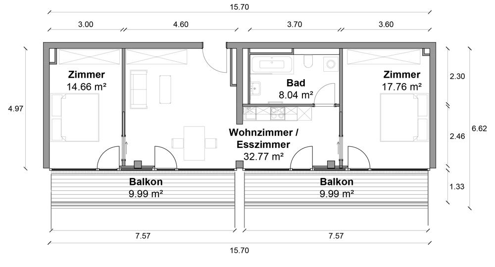 Wunderschöne und ruhige 3 Zimmer Wohnung mit ca. 82m², EBK und Balkon im Herzen von Mitte! - Foto 5
