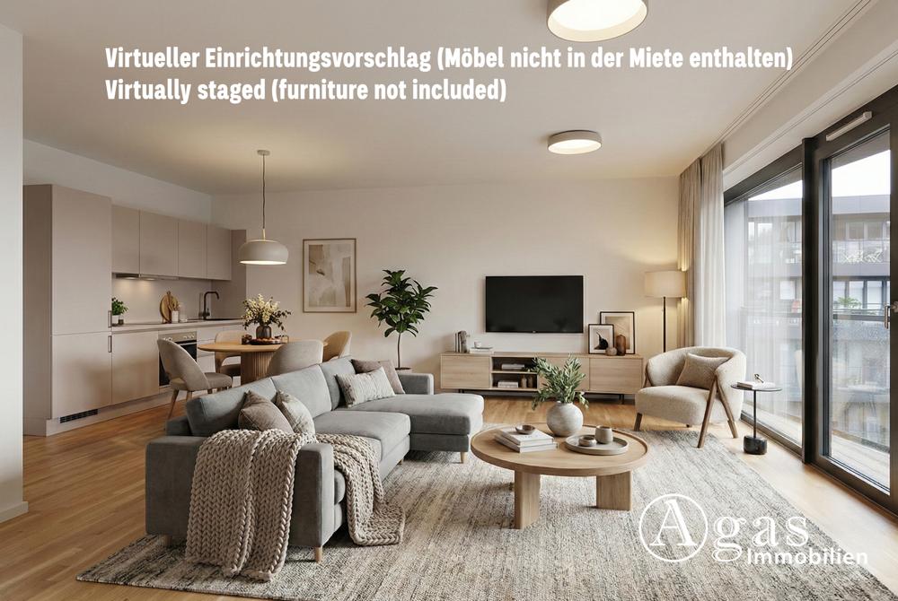 Große und helle 2 Zimmer Wohnung mit 2 Balkons, ca. 67 m², EBK und Concierge in Mitte - Photo 1