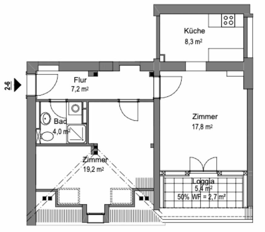Helle 2-Zimmer-Wohnung mit Balkon in Eberswalde - Foto 5