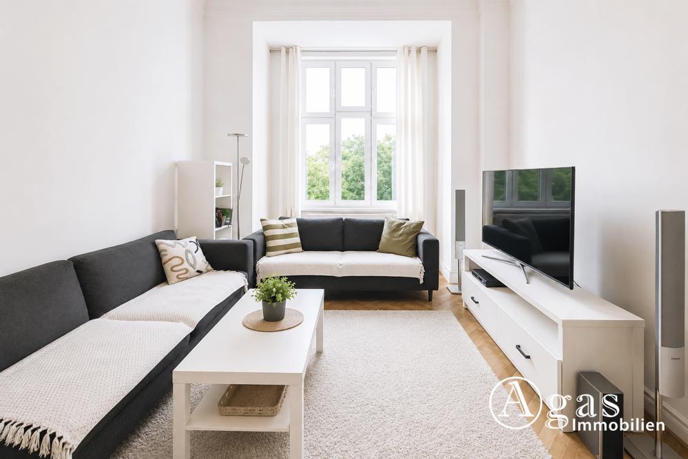 Sehr schöne möblierte 3-Zimmer-Altbau-Wohnung mit Balkon nahe S-Bhf Rathaus Steglitz - Photo 2