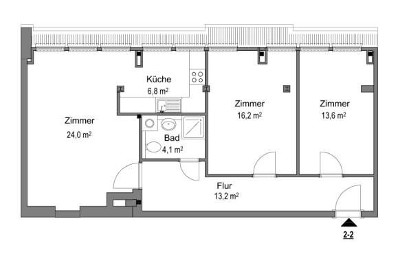 Komfortable 3-Zimmer-Wohnung in Eberswalde - Photo 3