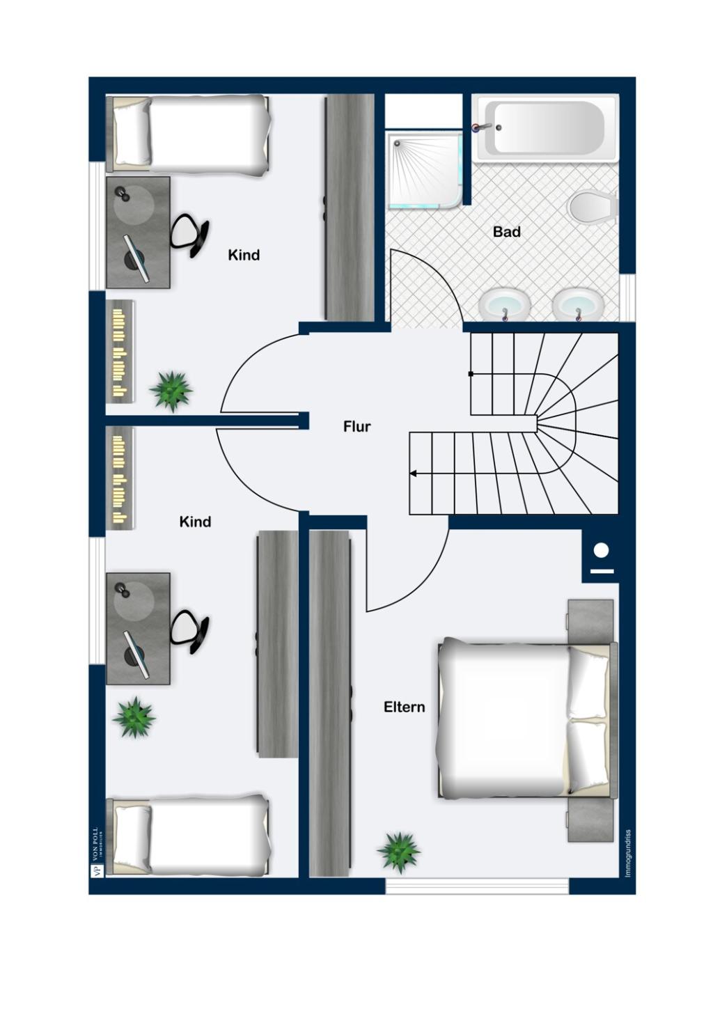 Grundriss 4. Obergeschoßg