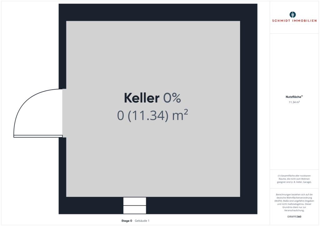 Grundriss Keller EG Gartenhaus