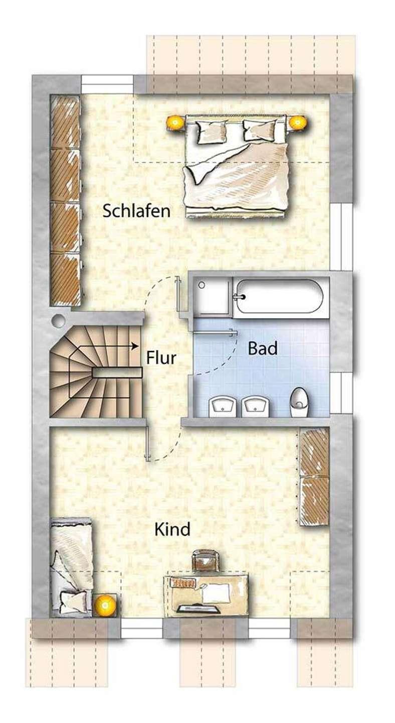 Haus B: Grundriss OG