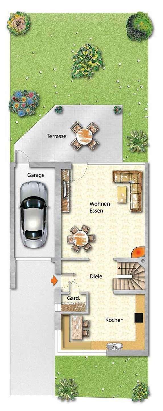 Haus A: Grundriss EG