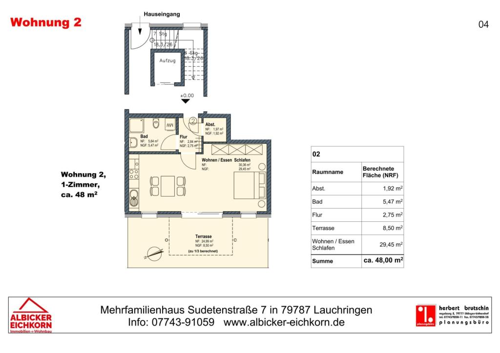 Erstbezug in Lauchringen: 2-Zi. EG mit Terrasse ca. 48 m² mit Lift zum 1.11.26 zu vermieten - Photo 5