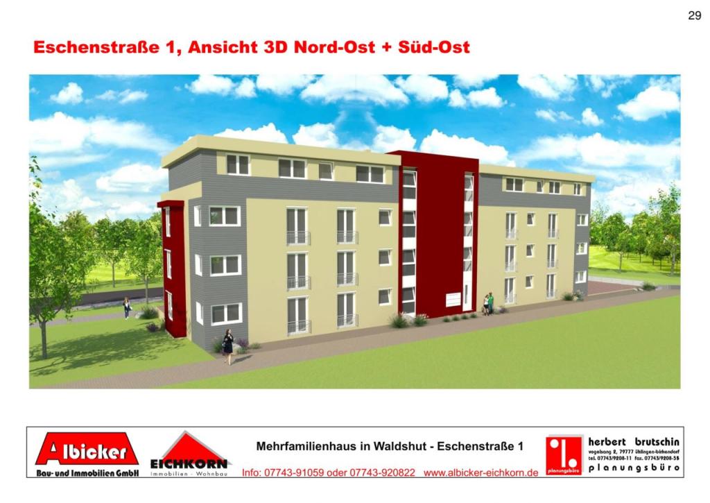 Waldshut-Bergstadt: 2 Zimmerwohnung 1. Obergeschoss mit Balkon ca. 61m² mit Lift zu vermieten - Foto 2