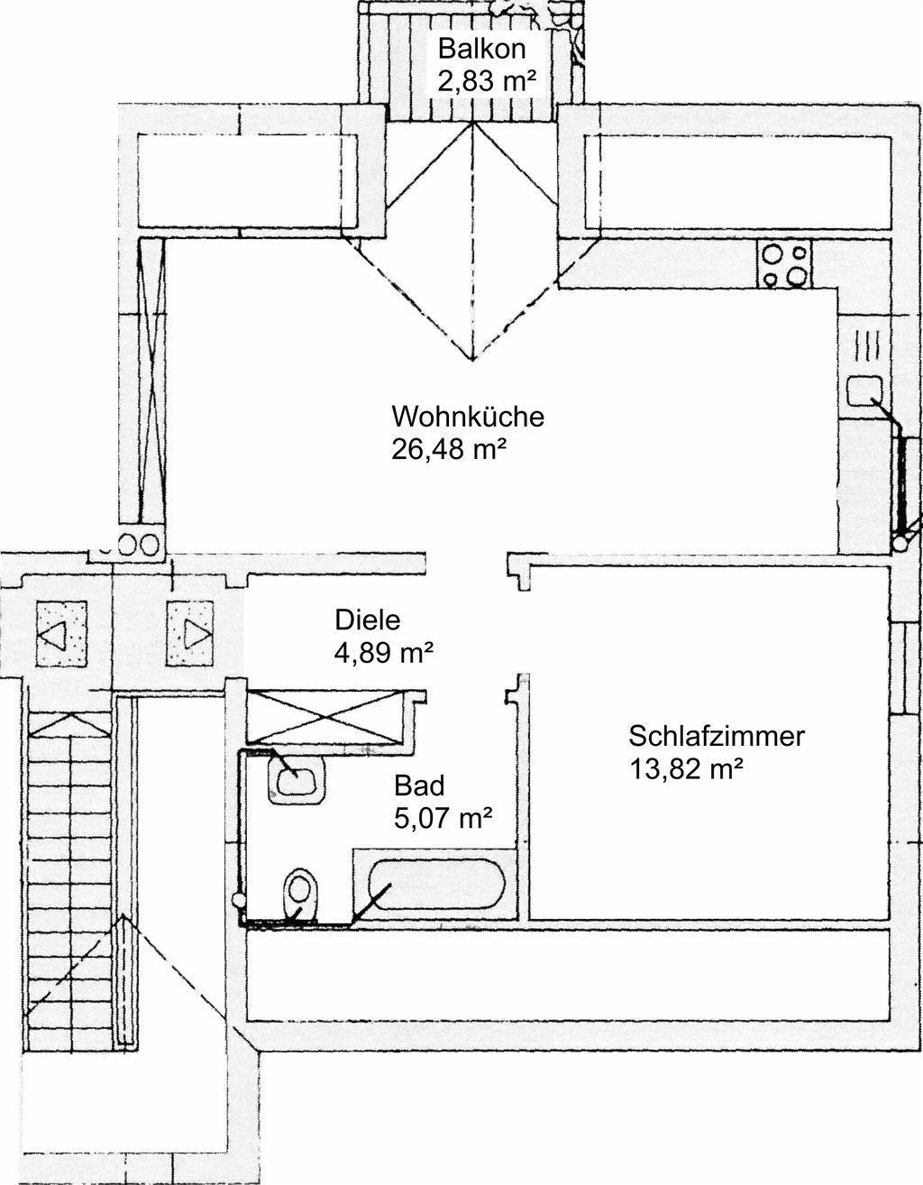 Grundriss Wohnung
