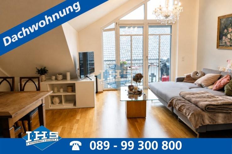 Großzügige und sonnige 3-Zimmer-Dachwohnung mit 2 Balkonen in Heimstetten - Foto 1