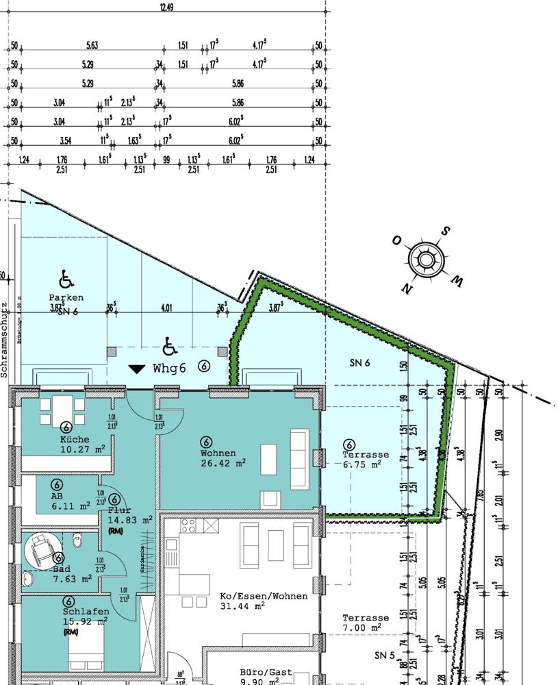 Grundriss Whg. 6