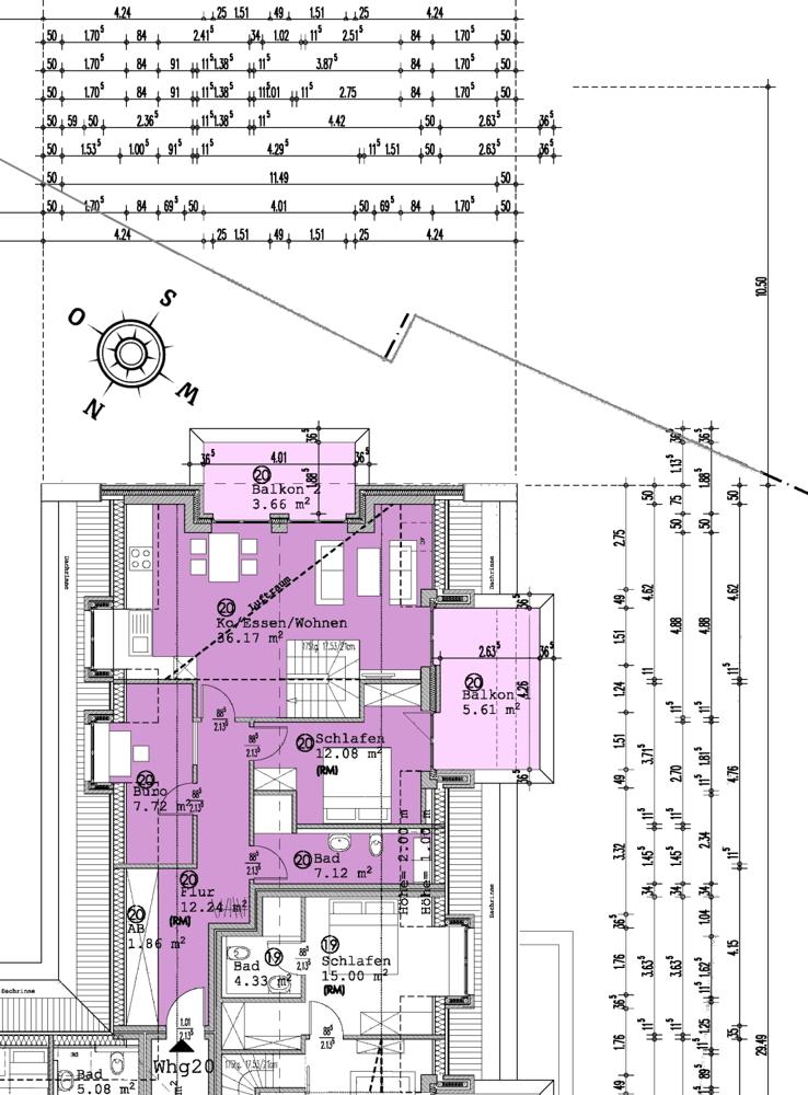 Grundriss Whg. 20