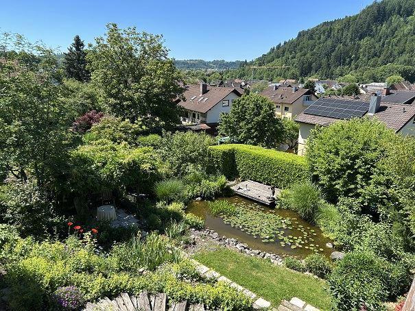 Teich, Garten, Aussicht