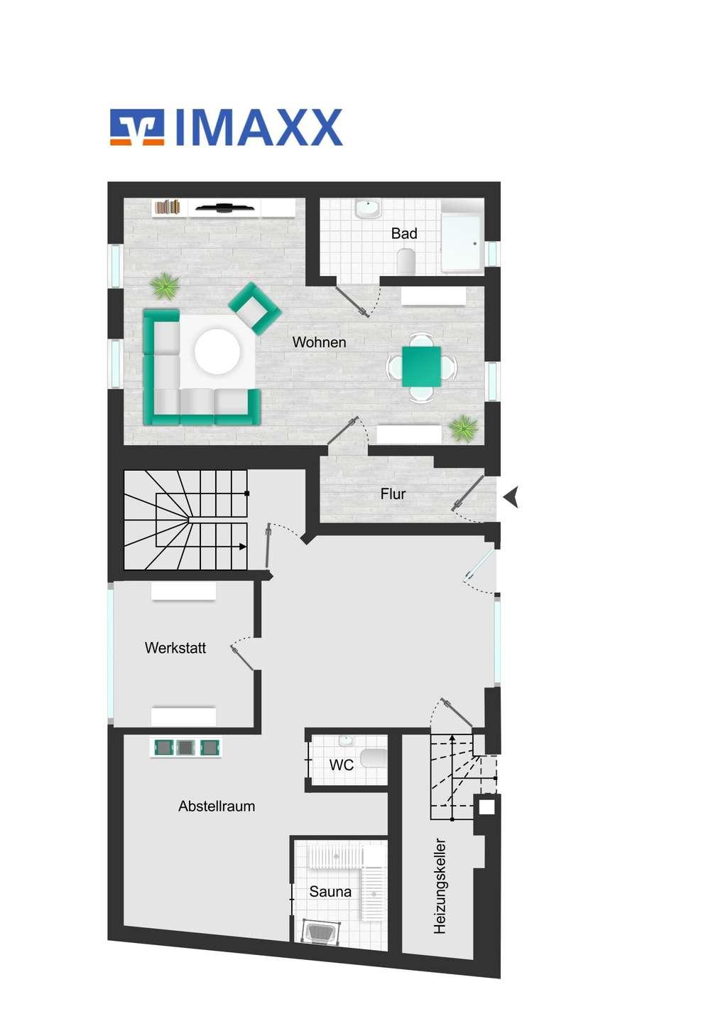 Hinterhaus quer Erdgeschoss