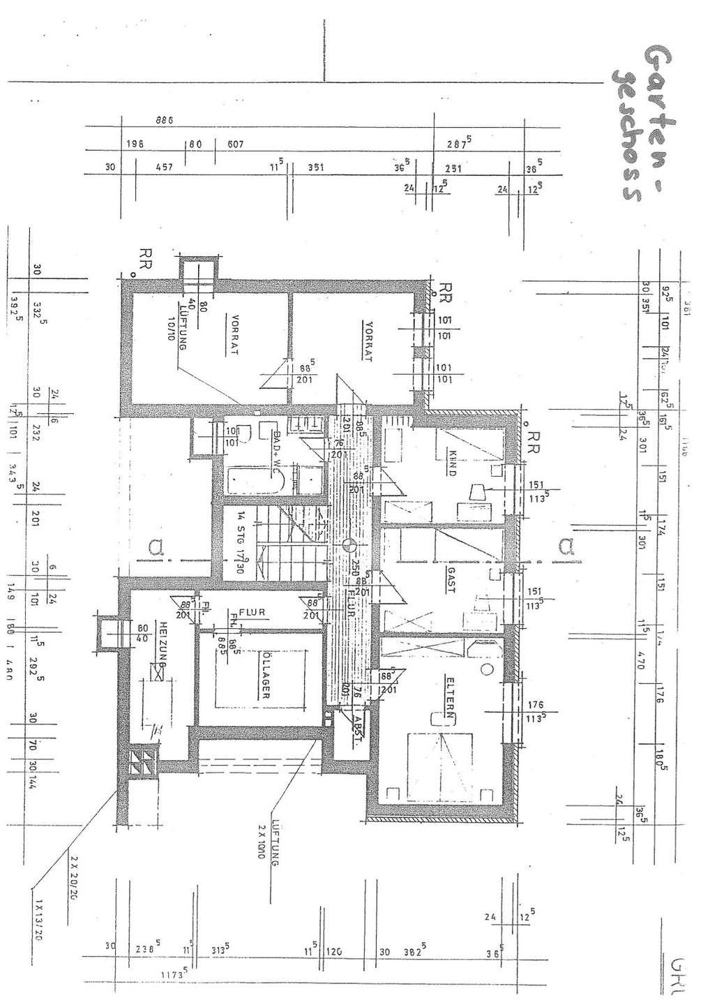 Grundriss Gartengeschoss Propstack