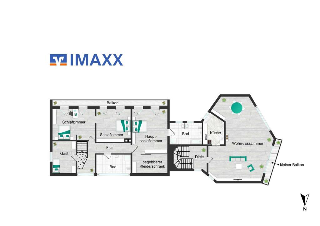 Grundriss Obergeschoss 