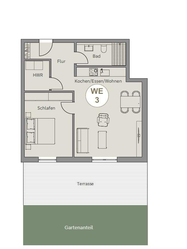 Attraktive 2-Zimmer-Neubauwohnung mit Garten und Terrasse in Fernwald-Annerod! - Photo 5