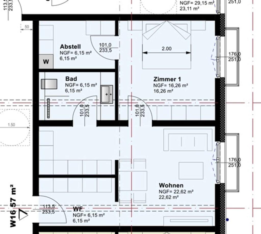 Grundriss WE 16