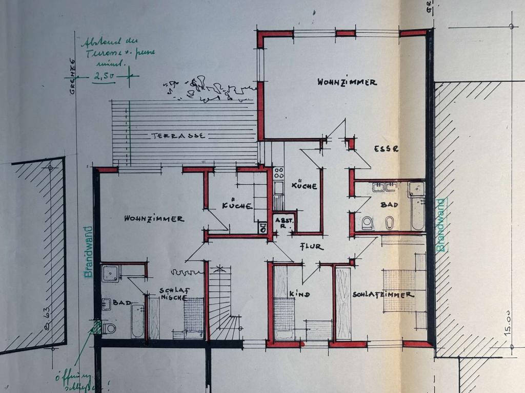 Grundriss 1.OG Hinterhaus