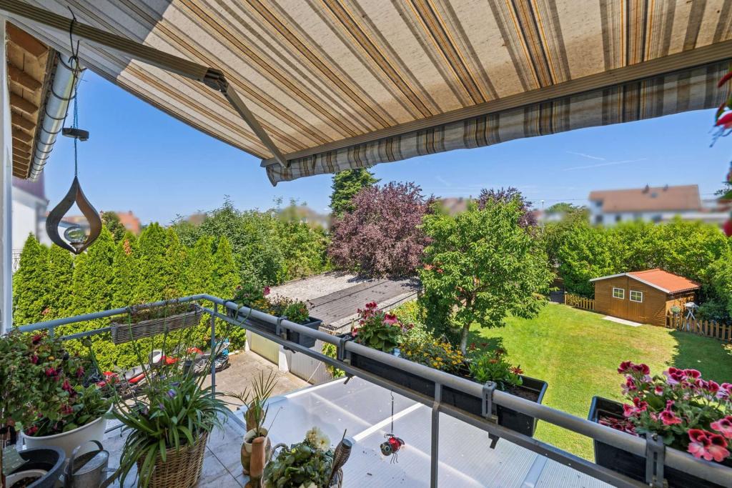 Blick vom Balkon