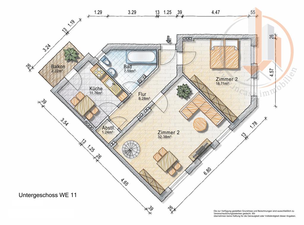 Grundriss WE11 2. OG