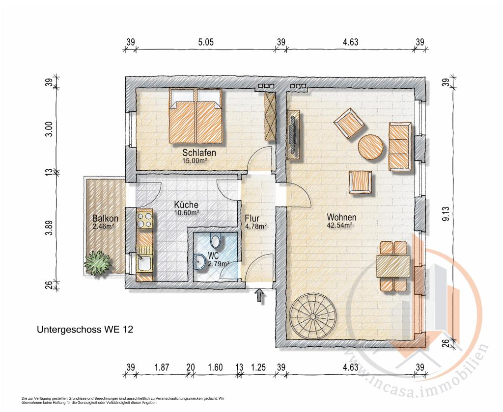 Grundriss WE12 2. OG