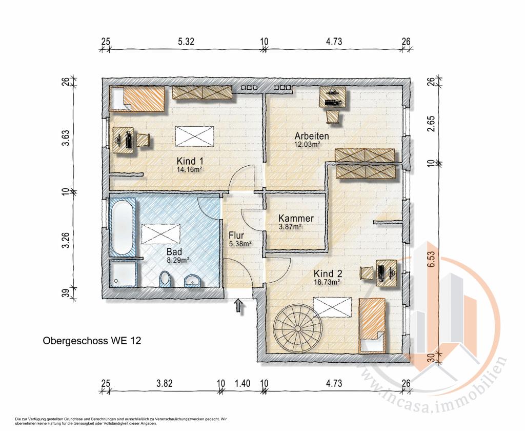 Grundriss WE12 DG
