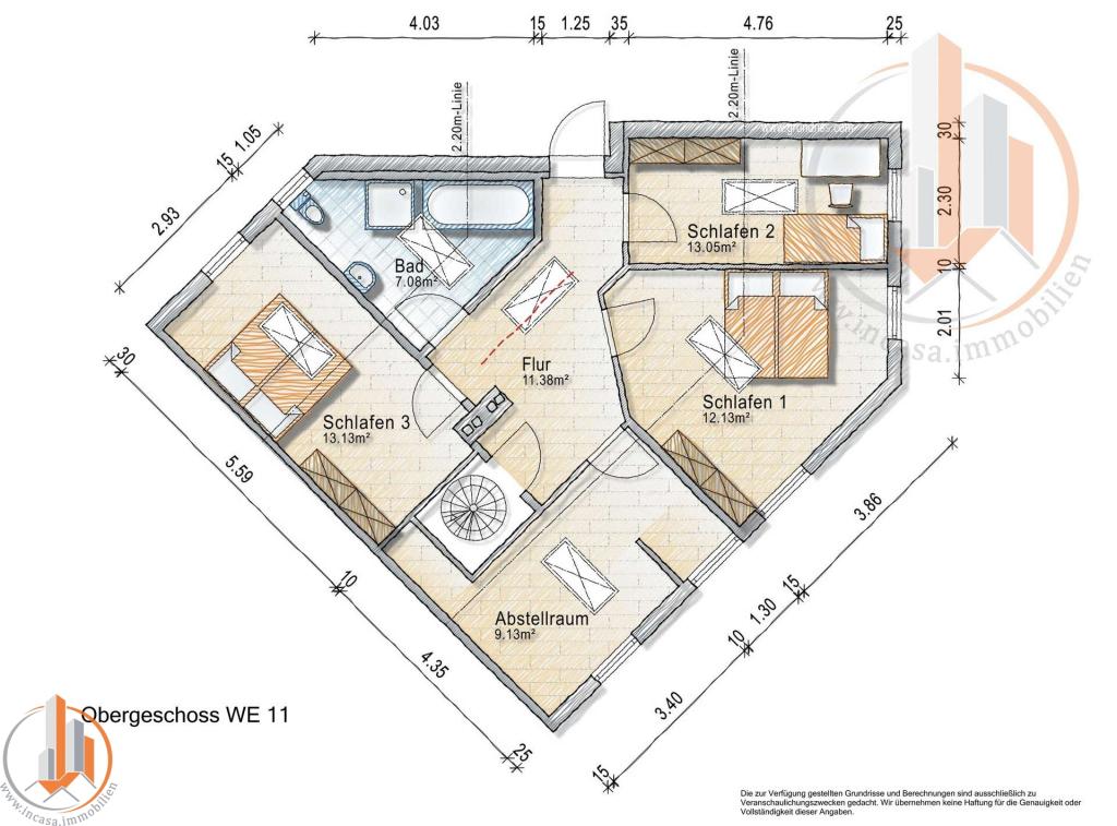 Grundriss WE11 DG