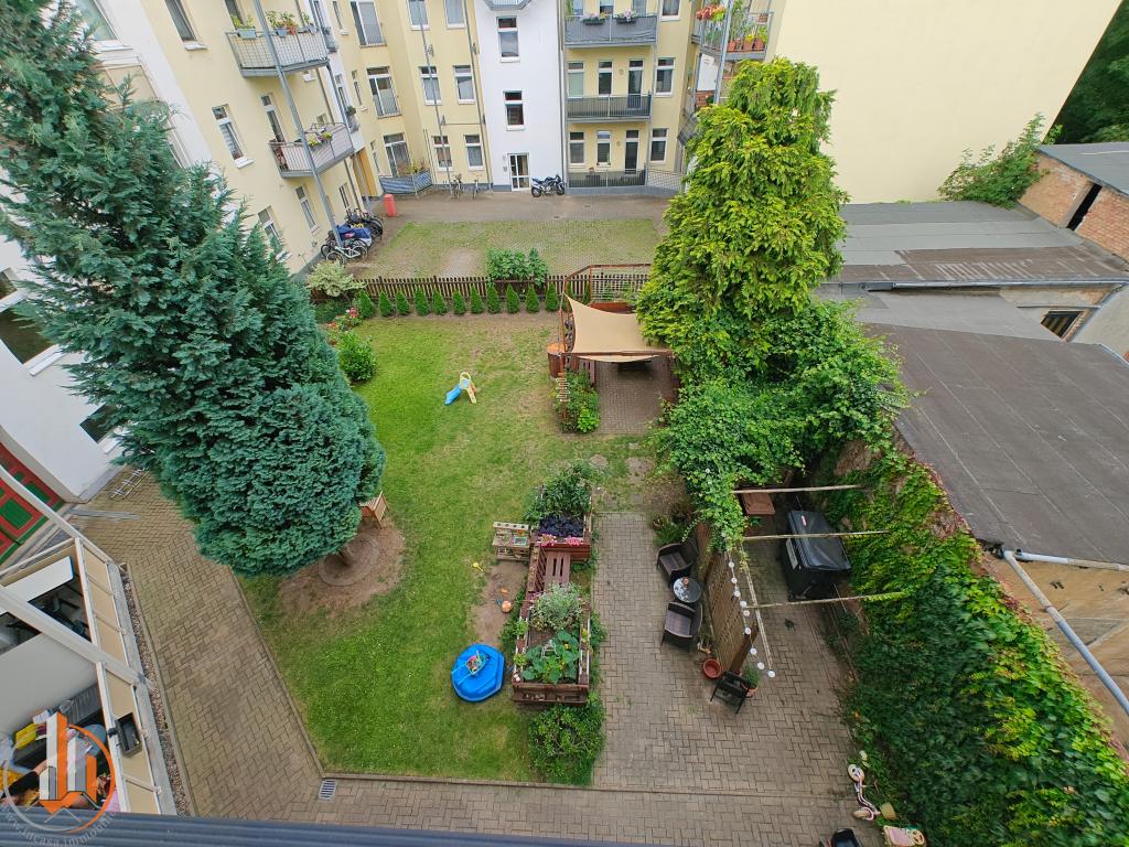 Blick vom Balkon