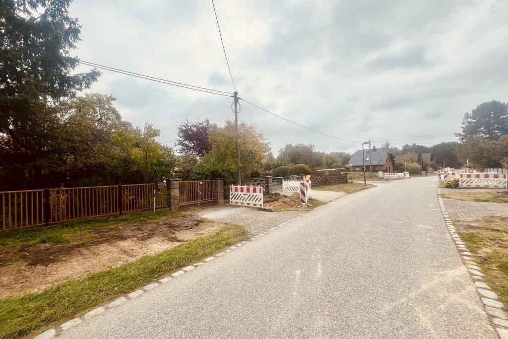Ansicht Grundstück Straße